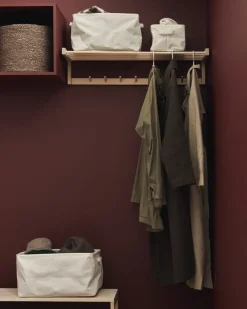 GRANIT Korg Hopvikbar 27x39cm Offwhite- Garderob & Klädförvaring|Korgar