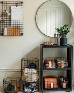 GRANIT Korg Metall 24x32cm Svart- Korgar|Badrumsförvaring