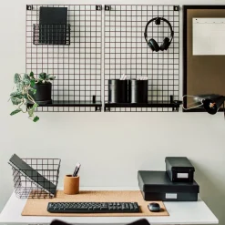 GRANIT Korg Metall 24x32cm Svart- Korgar|Badrumsförvaring