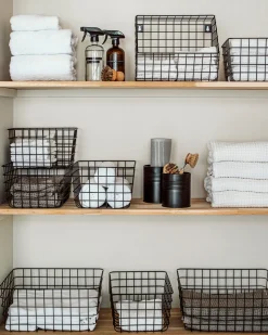 GRANIT Korg Metall 24x32cm Svart- Korgar|Badrumsförvaring