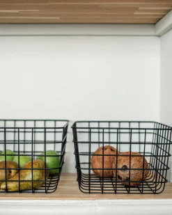 GRANIT Korg Metall 24x32cm Svart- Korgar|Badrumsförvaring