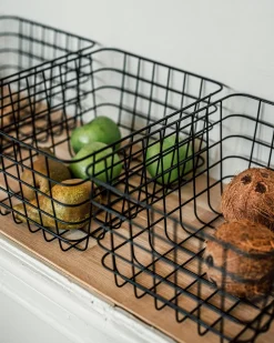 GRANIT Korg Metall 24x32cm Svart- Korgar|Badrumsförvaring