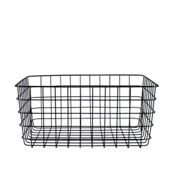 GRANIT Korg Metall 30x38cm Svart- Korgar|Hallmöbler & Förvaring