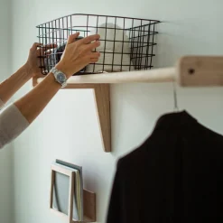 GRANIT Korg Metall 30x38cm Svart- Korgar|Hallmöbler & Förvaring