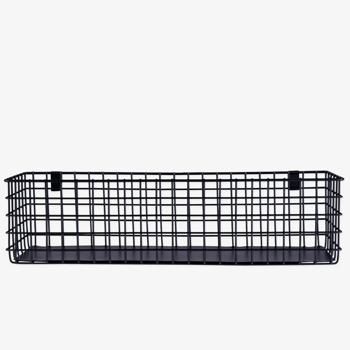 GRANIT Korg Rutnät Krokar 11x42cm Svart- Förvaringstavlor Med Tillbehör|Småförvaring