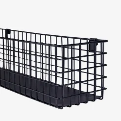 GRANIT Korg Rutnät Krokar 11x42cm Svart- Förvaringstavlor Med Tillbehör|Småförvaring