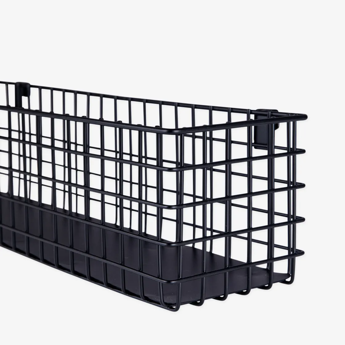 GRANIT Korg Rutnät Krokar 11x42cm Svart- Förvaringstavlor Med Tillbehör|Småförvaring