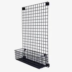 GRANIT Korg Rutnät Krokar 11x42cm Svart- Förvaringstavlor Med Tillbehör|Småförvaring