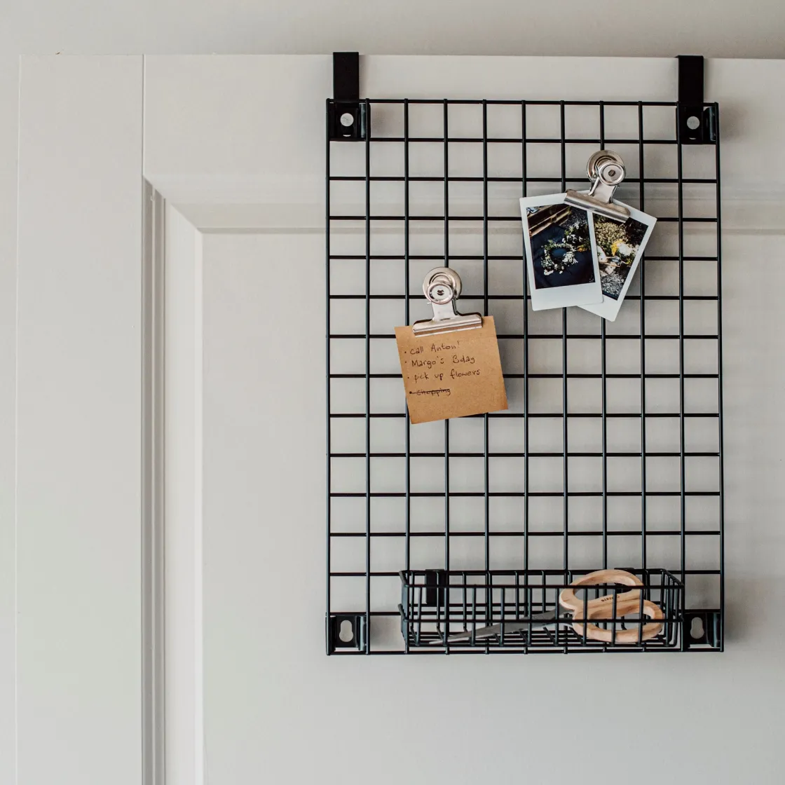 GRANIT Korg Rutnät 7x20cm Svart- Förvaringstavlor Med Tillbehör|Korgar
