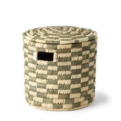 GRANIT Korg Sanyu 30x26cm Grön/Natural- Korgar