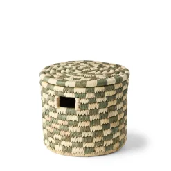 GRANIT Korg Sanyu 26x22cm Grön/Natural- Korgar