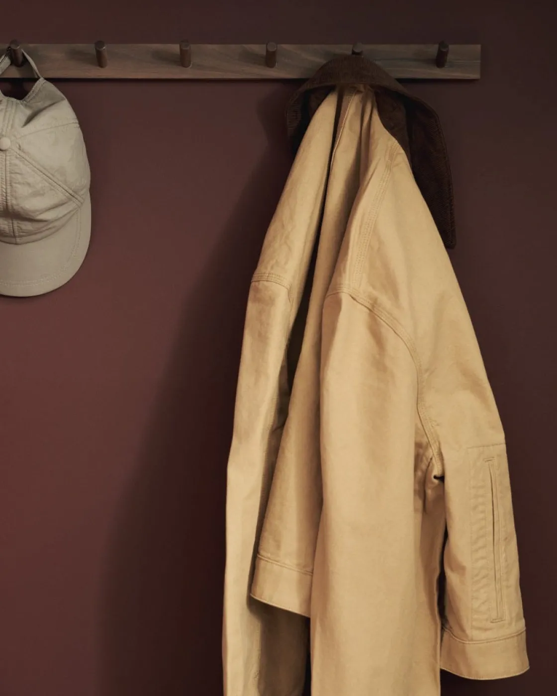 GRANIT Kroklist Todd 86,7cm Valnöt- Häng- & Väggförvaring