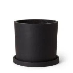 GRANIT Kruka Betong 32cm Svart- Krukor