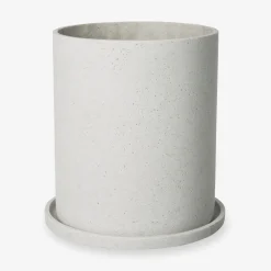 GRANIT Kruka/Fat Polystone 22cm Vit- Krukor|Krukor