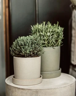 GRANIT Kruka/Fat Stengods 17,5cm Grön- Växt- & Odlingstillbehör|Krukor