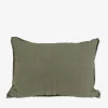 GRANIT Kudde Linne 50x70cm Mörk Khakigrön- Sovrumsmöbler & Tillbehör|Kuddar