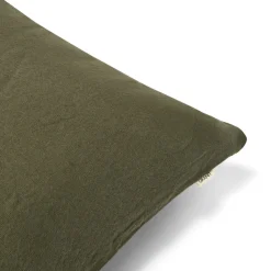 GRANIT Kuddfodral Linnemix 50x50cm Mörk Khakigrön- Kuddar