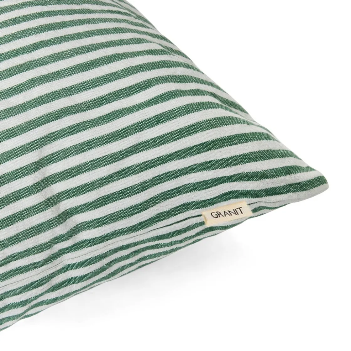 GRANIT Kuddfodral Rand Linnemix 50X50cm Mörkgrön- Kuddar|Juldekorationer