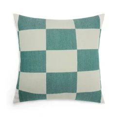 GRANIT Kuddfodral Ullmix Ruta 50x50cm Grön- Kuddar