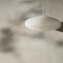 GRANIT Lampskärm Rispapper Yuna 80cm Vit- Lampor