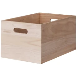 GRANIT Låda Trä Handtag 30x40cm- Skrivbordsförvaring|Boxar