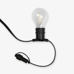 GRANIT Ljusslinga 10 LED Anslutningsbar 4m Svart- Utebelysning|Ljusslingor