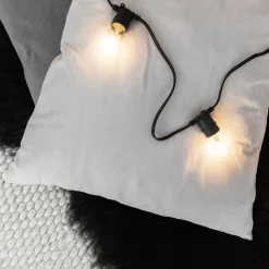 GRANIT Ljusslinga 10 LED Anslutningsbar 4m Svart- Utebelysning|Ljusslingor