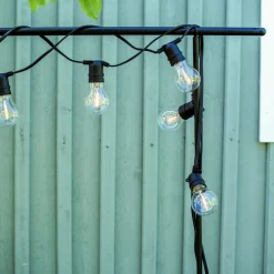 GRANIT Ljusslinga 10 LED 5m Svart- Utebelysning|Ljusslingor