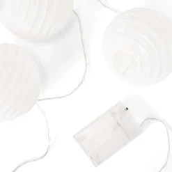 GRANIT Ljusslinga Rispapper Boll 3,6m Vit- Ljusslingor|Julbelysning