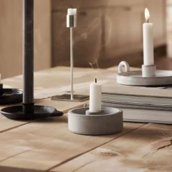 GRANIT Ljusstake Betong- Ljusstakar|Juldukning