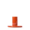 GRANIT Ljusstake Signal Stengods 6,8x10cm Orange- Ljusstakar