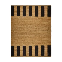 GRANIT Matta Jute 170x240cm Natur/Svart- Mattor