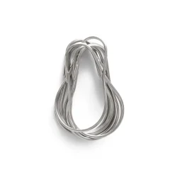 GRANIT Metallkrok 12-p Silver- Badrumstillbehör