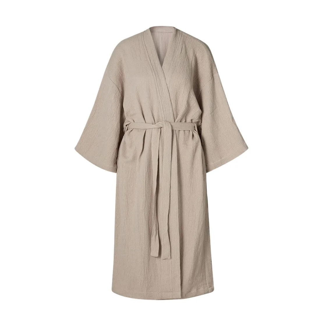 GRANIT Morgonrock Våffla Bomull Bambu Beige- Handdukar & Badlakan