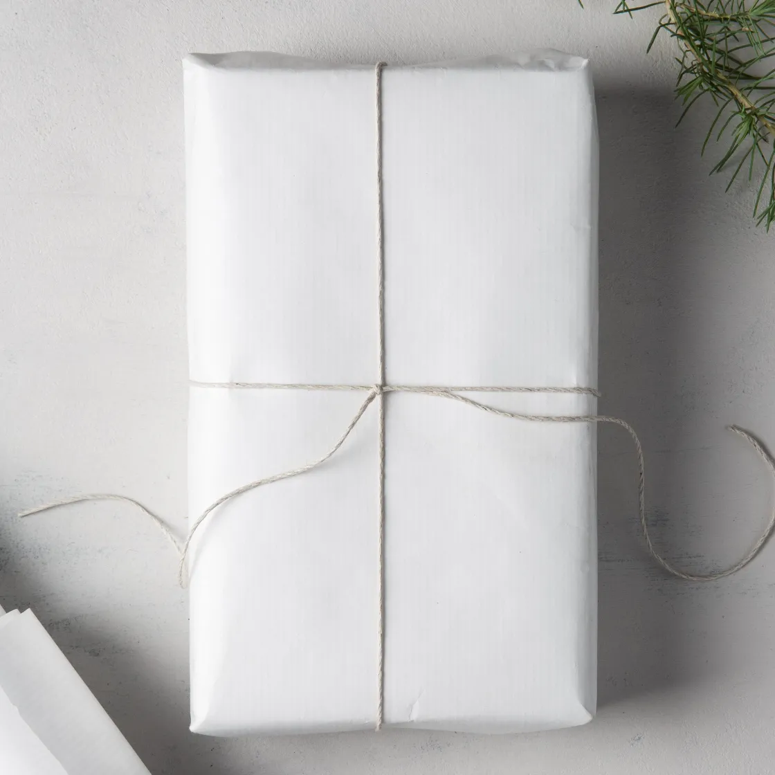 GRANIT Omslagspapper 10m Vit- Presentinslagning & Diy