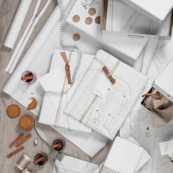 GRANIT Omslagspapper 10m Vit- Presentinslagning & Diy