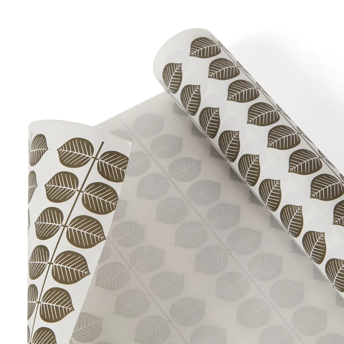 GRANIT Omslagspapper Stig Lindberg Berså 10m Vit/Grön- Presentinslagning & Diy