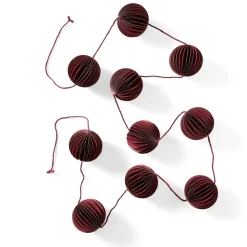 GRANIT Pappersgirlang 2m Röd- Juldukning|Allt Till Julgranen