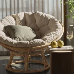 GRANIT Rottingfåtölj Rund- Utemöbler|Rottingmöbler & Inredning