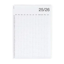 GRANIT Årsplan 50x70cm 2025/2026 Engelska- Kalendrar & Skrivblock