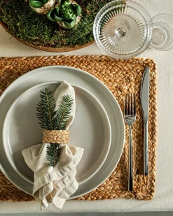 GRANIT Servettring Jute 4cm 2-p- Dukning