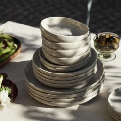 GRANIT Skål Bruno 22cm Stengods Spräcklig Beige- Dukning|Porslin