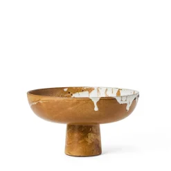 GRANIT Skål På Fot Rondo 20cm Stengods Beige- Dukning|Porslin