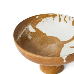 GRANIT Skål På Fot Rondo 20cm Stengods Beige- Dukning|Porslin