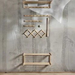 GRANIT Skohylla Bob 31x86cm Björk- Hallmöbler & Förvaring