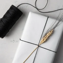 GRANIT Snöre Hampa 60m Svart- Presentinslagning & Diy|Presentinslagning