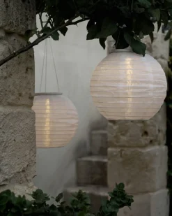 GRANIT Solcellspendel Boll 25cm Vit- Utebelysning