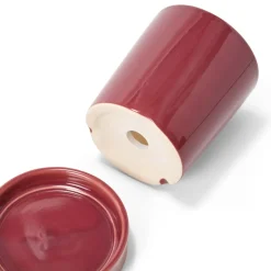 GRANIT Stengodskruka Krydda 10x11cm Vinröd- Krukor