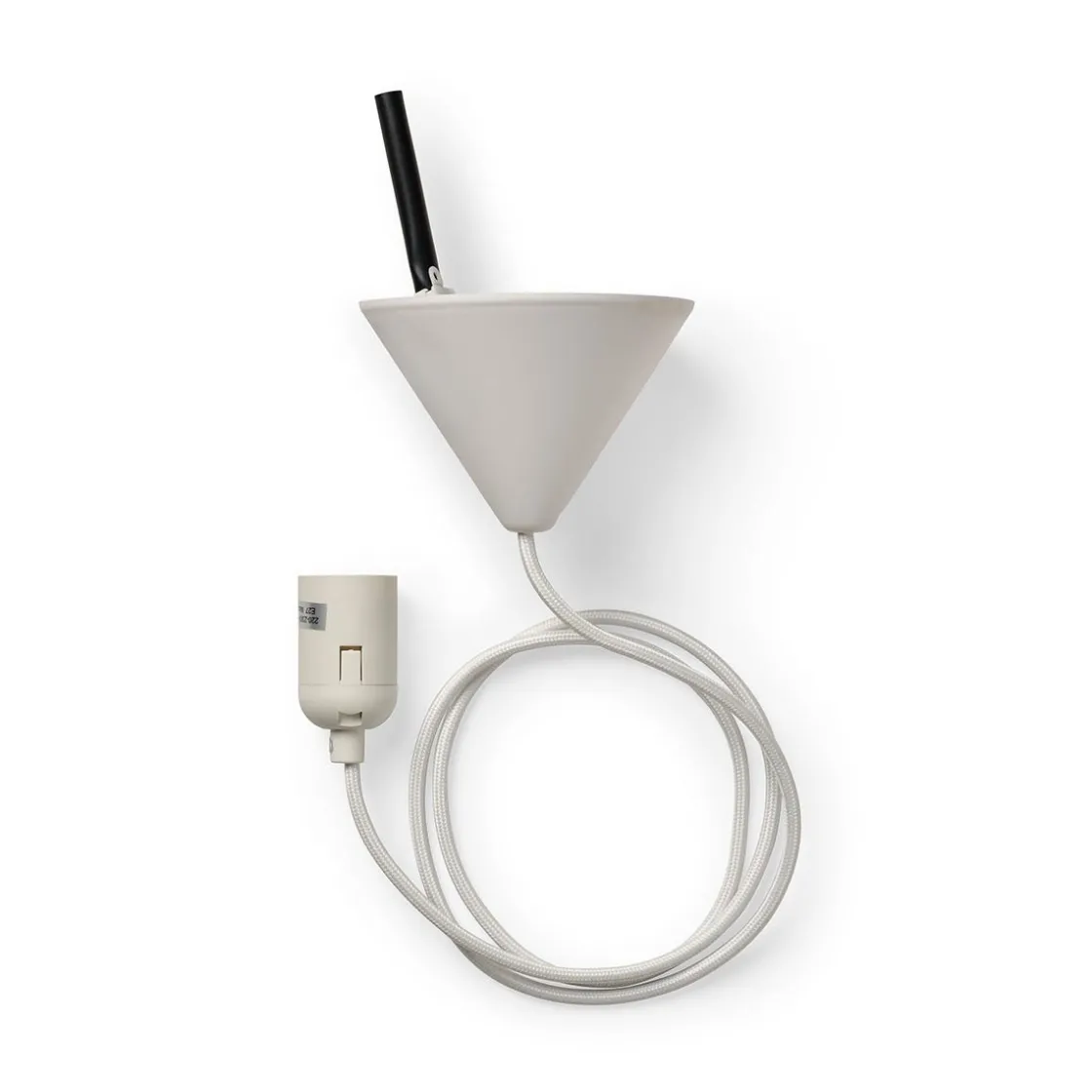 GRANIT Takupphänge Textil E27 1,4m Vit- Ljuskällor & Sladdar