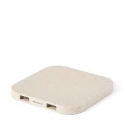 GRANIT Trådlös Laddningsplatta 15W Beige- Skrivbordstillbehör